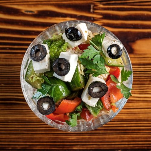 Салат «Греческий» – Шашлычный дом «Мангал-Хаус» – Блюда на углях от профессиональных поваров из Армении