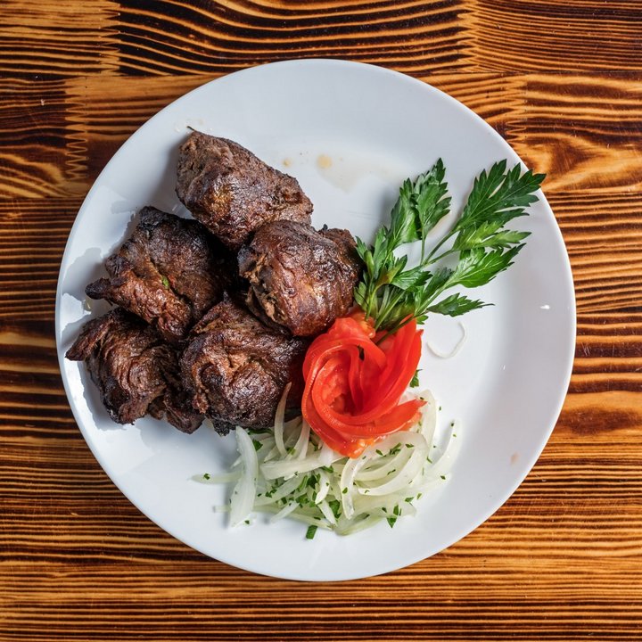 Шашлык из говядины «язык» – Шашлычный дом «Мангал-Хаус» – Блюда на углях от профессиональных поваров из Армении